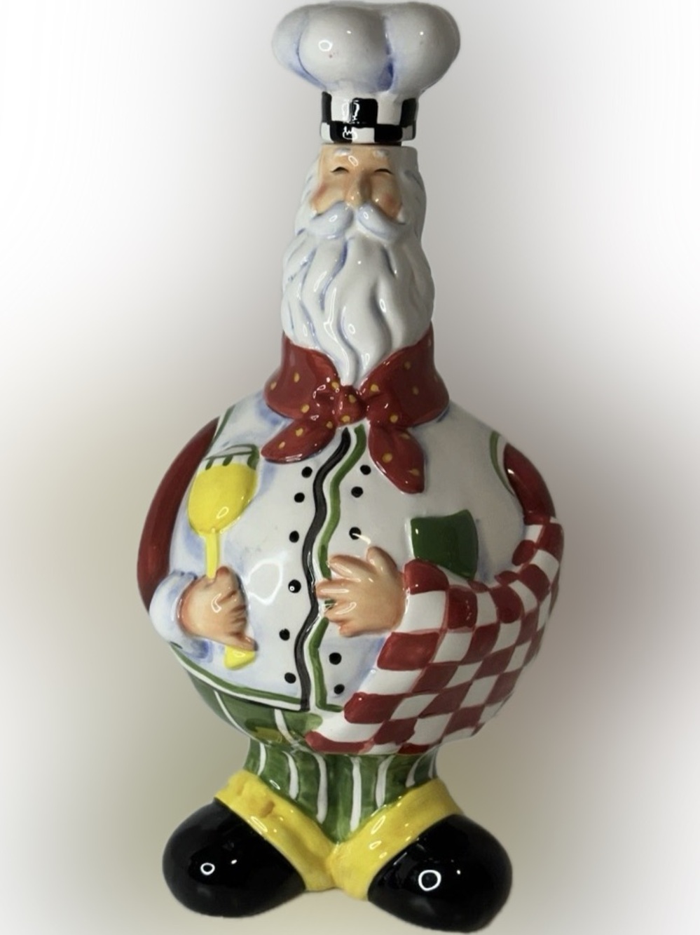 Ganz Chef Santa Christmas Decanter  (Only used for decorating)